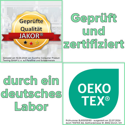 JAKOR® Yoki | Bettschlange geflochten | geprüfte OEKO TEX® Qualität | inkl. Wäschenetz & Tasche | perfekt zum Verschenken