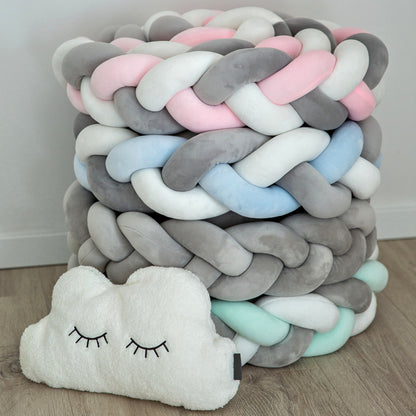 JAKOR® Yoki | Bettschlange geflochten | geprüfte OEKO TEX® Qualität | inkl. Wäschenetz & Tasche | perfekt zum Verschenken